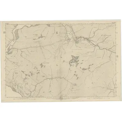 1875 Map of Ross-shire & Cromartyshire (Mainland), Sheet CXXIV, 1880 Print
