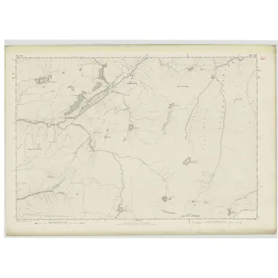 1875 Map of Ross-shire & Cromartyshire (Mainland), Sheet CXXV, 1880 Print