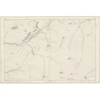 1875 Map of Ross-shire & Cromartyshire (Mainland), Sheet CXXV, 1880 Print