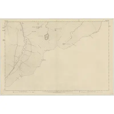 1875 Map of Ross-shire & Cromartyshire (Mainland), Sheet CXXVI, 1880 Print
