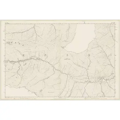 1874 Map of Ross-shire & Cromartyshire (Mainland), Sheet CXXXII, 1880 Print