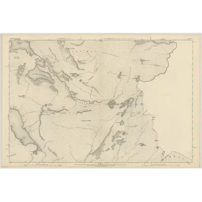 1875 Map of Ross-shire & Cromartyshire (Mainland), Sheet IV, 1881 Print