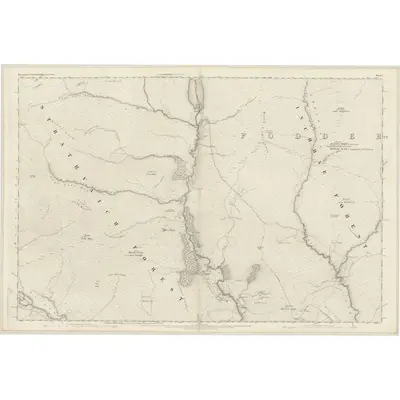 1875 Map of Ross-shire & Cromartyshire (Mainland), Sheet L, 1881 Print