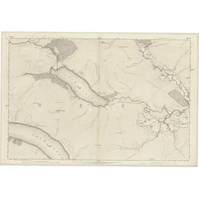 1875 Map of Ross-shire & Cromartyshire (Mainland), Sheet LII, 1880 Print
