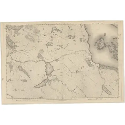 1875 Map of Ross-shire & Cromartyshire (Mainland), Sheet LVII, 1881 Print