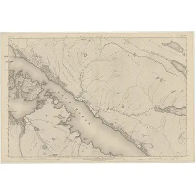 1875 Map of Ross-shire & Cromartyshire (Mainland), Sheet LVIII, 1881 Print