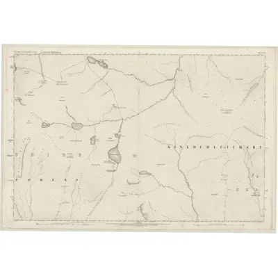 1875 Map of Ross-shire & Cromartyshire (Mainland), Sheet LXI, 1881 Print