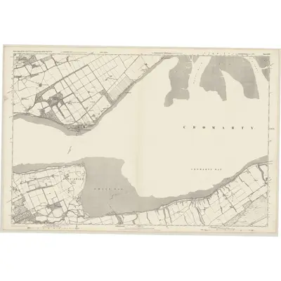 1872 Map of Ross-shire & Cromartyshire (Mainland), Sheet LXVI, 1880 Print