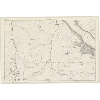 1875 Map of Ross-shire & Cromartyshire (Mainland), Sheet LXX, 1881 Print