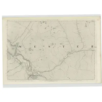 1875 Map of Ross-shire & Cromartyshire (Mainland), Sheet LXXI, 1881 Print