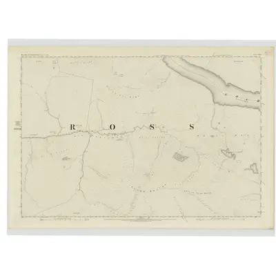 1875 Map of Ross-shire & Cromartyshire (Mainland), Sheet LXXII, 1881 Print