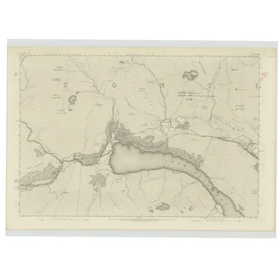 1875 Map of Ross-shire & Cromartyshire (Mainland), Sheet LXXIV, 1881 Print