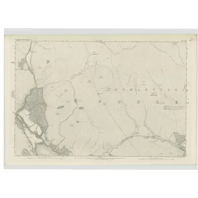 1875 Map of Ross-shire & Cromartyshire (Mainland), Sheet LXXV, 1881 Print