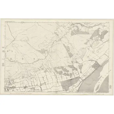 1875 Map of Ross-shire & Cromartyshire (Mainland), Sheet LXXVI, 1880 Print
