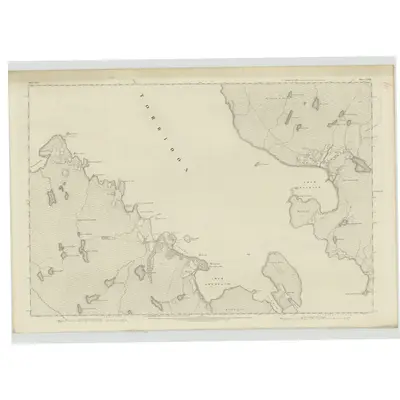 1875 Map of Ross-shire & Cromartyshire (Mainland), Sheet LXXX, 1881 Print