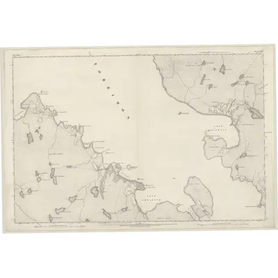 1875 Map of Ross-shire & Cromartyshire (Mainland), Sheet LXXX, 1881 Print