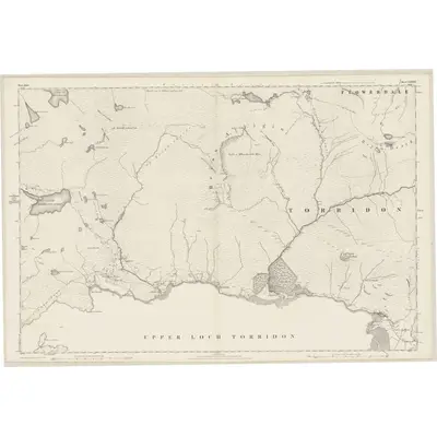 1875 Map of Ross-shire & Cromartyshire (Mainland), Sheet LXXXI, 1881 Print