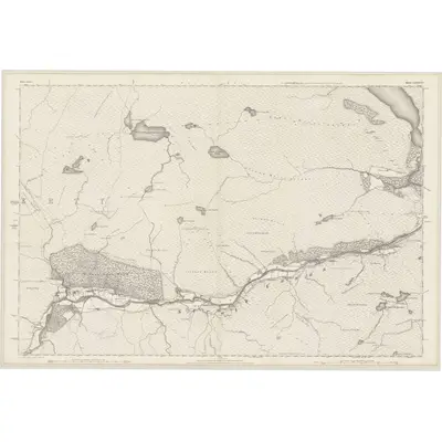 1875 Map of Ross-shire & Cromartyshire (Mainland), Sheet LXXXVI, 1881 Print