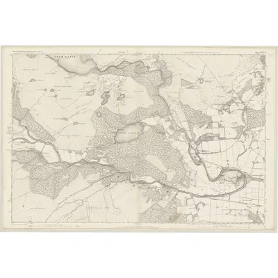 1876 Map of Ross-shire & Cromartyshire (Mainland), Sheet LXXXVII, 1881 Print