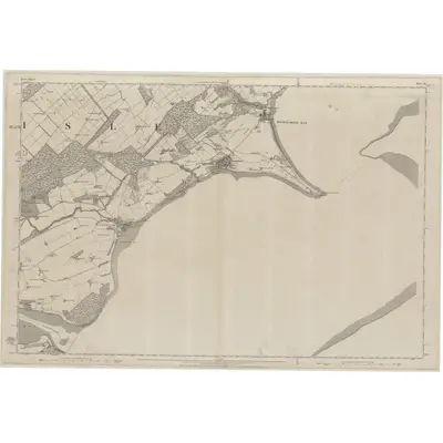 1871 Map of Ross-shire & Cromartyshire (Mainland), Sheet XC, 1881 Print