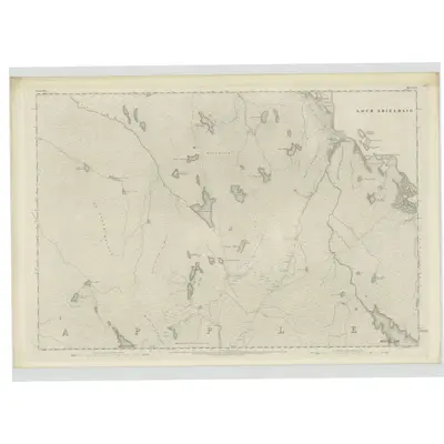 1875 Map of Ross-shire & Cromartyshire (Mainland), Sheet XCI, 1880 Print