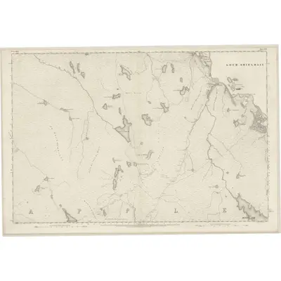 1875 Map of Ross-shire & Cromartyshire (Mainland), Sheet XCI, 1880 Print