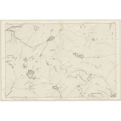 1875 Map of Ross-shire & Cromartyshire (Mainland), Sheet XCIII, 1880 Print