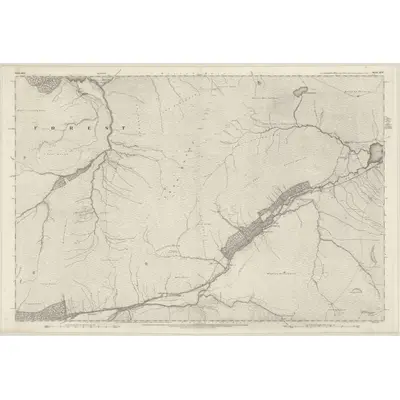 1875 Map of Ross-shire & Cromartyshire (Mainland), Sheet XCIV, 1881 Print