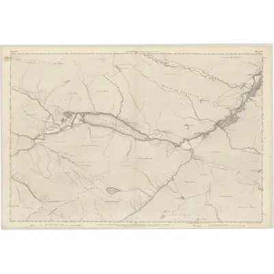 1875 Map of Ross-shire & Cromartyshire (Mainland), Sheet XCVI, 1881 Print