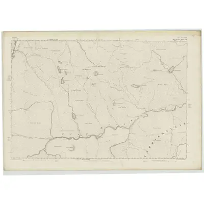 1873 Map of Ross-shire & Cromartyshire (Mainland), Sheet XCVII, 1876 Print