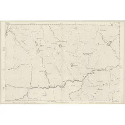 1873 Map of Ross-shire & Cromartyshire (Mainland), Sheet XCVII, 1876 Print