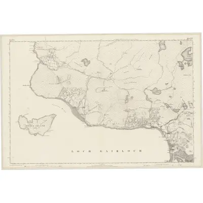 1875 Map of Ross-shire & Cromartyshire (Mainland), Sheet XLIV, 1881 Print