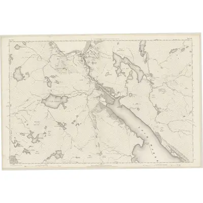 1875 Map of Ross-shire & Cromartyshire (Mainland), Sheet XLV, 1881 Print