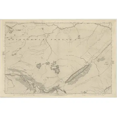 1874 Map of Ross-shire & Cromartyshire (Mainland), Sheet XV, 1881 Print