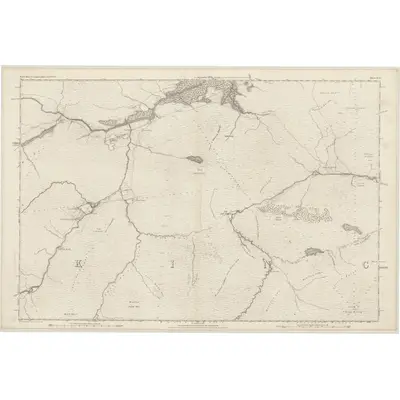1874 Map of Ross-shire & Cromartyshire (Mainland), Sheet XVI, 1881 Print