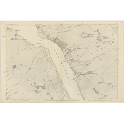 1875 Map of Ross-shire & Cromartyshire (Mainland), Sheet XXII, 1881 Print