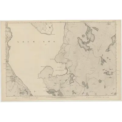 1875 Map of Ross-shire & Cromartyshire (Mainland), Sheet XXXII, 1881 Print