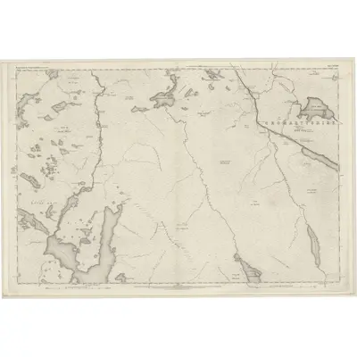 1875 Map of Ross-shire & Cromartyshire (Mainland), Sheet XXXIII, 1881 Print