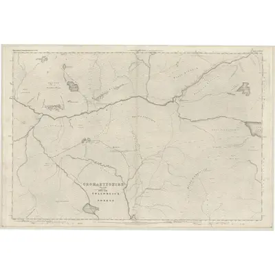 1875 Map of Ross-shire & Cromartyshire (Mainland), Sheet XXXVII, 1881 Print