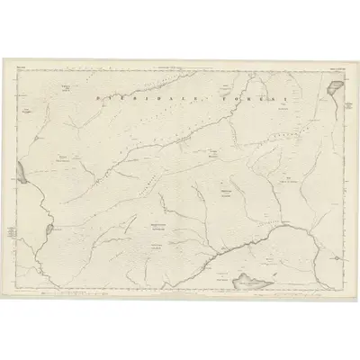 1875 Map of Ross-shire & Cromartyshire (Mainland), Sheet XXXVIII, 1881 Print