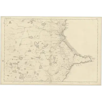 1849 Map of Ross-shire (Island of Lewis), Sheet 10, 1853 Print