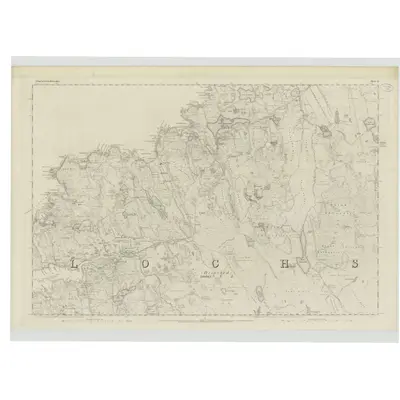 1850 Map of Ross-shire (Island of Lewis), Sheet 12, 1853 Print