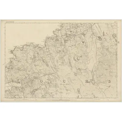 1850 Map of Ross-shire (Island of Lewis), Sheet 12, 1853 Print