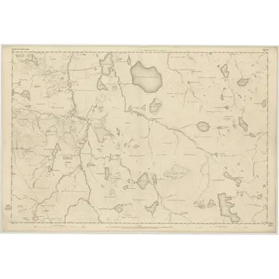1849 Map of Ross-shire (Island of Lewis), Sheet 13, 1852 Print