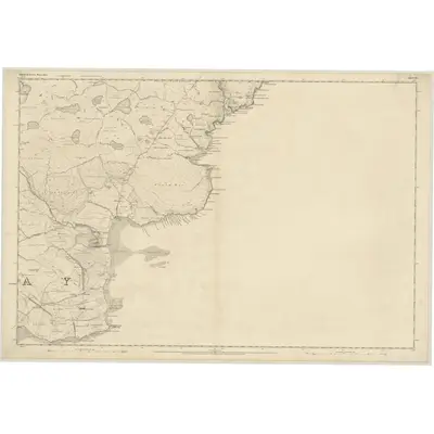 1849 Map of Ross-shire (Island of Lewis), Sheet 15, 1852 Print