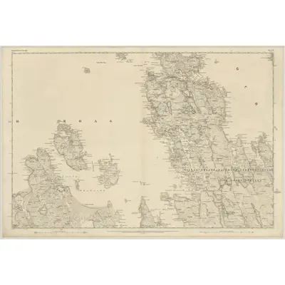 1850 Map of Ross-shire (Island of Lewis), Sheet 17, 1854 Print