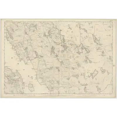1850 Map of Ross-shire (Island of Lewis), Sheet 18, 1854 Print