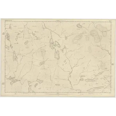 1849 Map of Ross-shire (Island of Lewis), Sheet 19, 1852 Print
