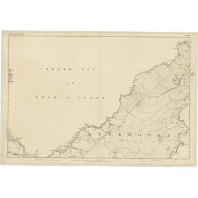 1848 Map of Ross-shire (Island of Lewis), Sheet 21, 1851 Print