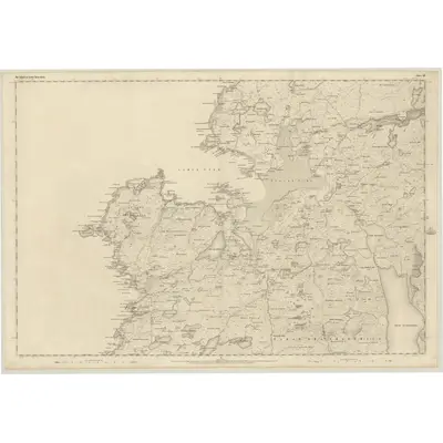 1852 Map of Ross-shire (Island of Lewis), Sheet 23, 1854 Print